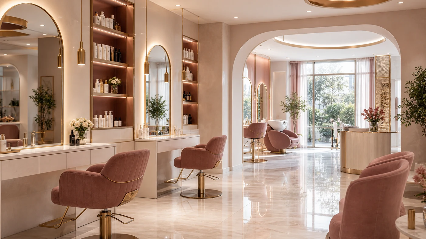 Luma Beauty Lounge salon iç mekanı