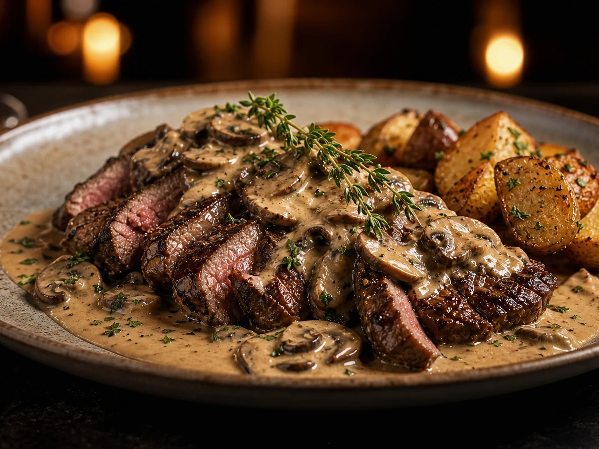 Mantarlı steak